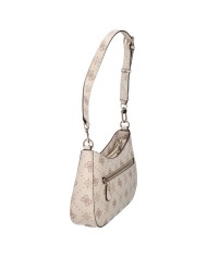 Tracolla Donna Guess Carrie 4G Logo Peony Leather Vanilla