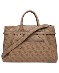 Borsa Donna Guess Yesba 4G Logo Con Tracolla Leather Latte Beige