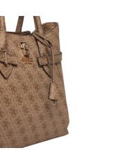 Borsa Donna Guess Yesba 4G Logo Con Tracolla Leather Latte Beige