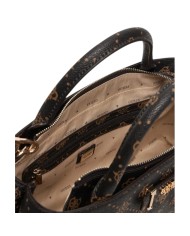 Borsa Donna Guess Carrie 4G Logo Con Tracolla Leather Espresso Brown