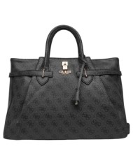 Borsa Donna Guess Yesba 4G Logo Con Tracolla Leather Coal Black
