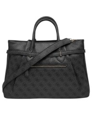 Borsa Donna Guess Yesba 4G Logo Con Tracolla Leather Coal Black