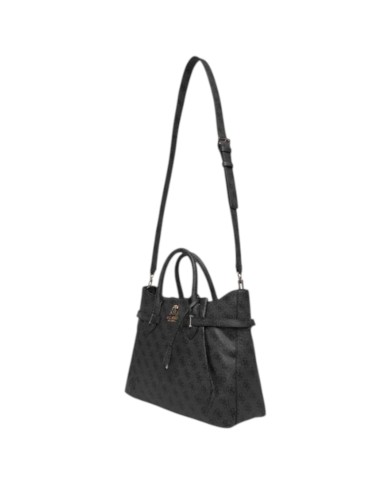 Borsa Donna Guess Yesba 4G Logo Con Tracolla Leather Coal Black