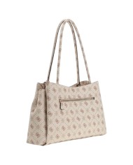 Shopper Guess Donna Carrie 4G Logo Peony Leather Vanilla Cream