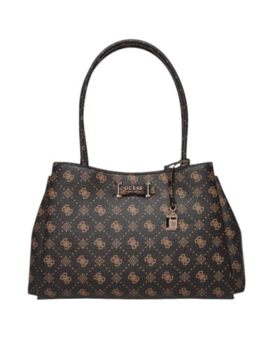 Shopper Guess Donna Carrie 4G Logo Peony Leather Espresso Brown