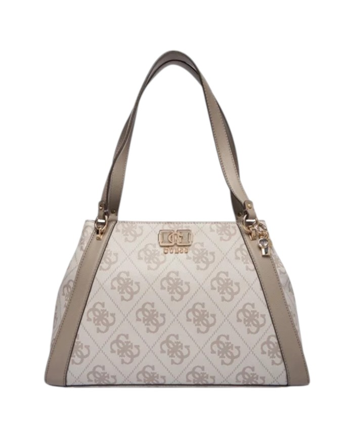 Shopper Guess Donna Karnilla 4G Maxi Logo Leather Dark Taupe