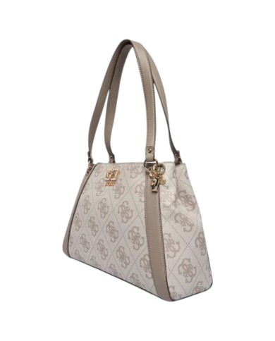 Shopper Guess Donna Karnilla 4G Maxi Logo Leather Dark Taupe