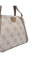 Shopper Guess Donna Karnilla 4G Maxi Logo Leather Dark Taupe