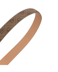 Cintura Donna Guess Yesba 4G Logo Leather Latte Beige