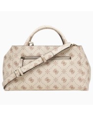 Borsa Donna Guess Carrie 4G Logo Con Tracolla Leather Vanilla Cream