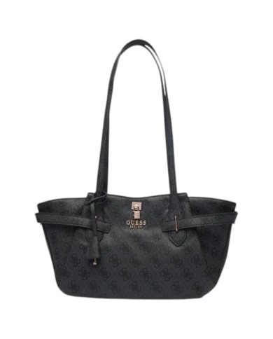 Shopper Guess Donna Yesba 4G Logo Leather Coal Black