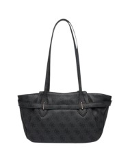 Shopper Guess Donna Yesba 4G Logo Leather Coal Black