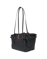 Shopper Guess Donna Yesba 4G Logo Leather Coal Black
