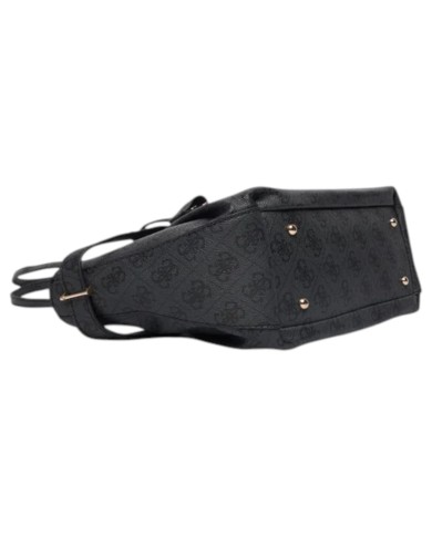 Shopper Guess Donna Yesba 4G Logo Leather Coal Black