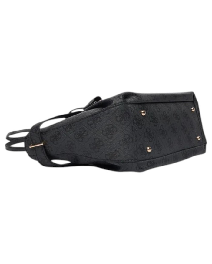 Shopper Guess Donna Yesba 4G Logo Leather Coal Black