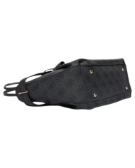 Shopper Guess Donna Yesba 4G Logo Leather Coal Black