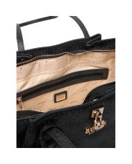 Shopper Guess Donna Yesba 4G Logo Leather Coal Black