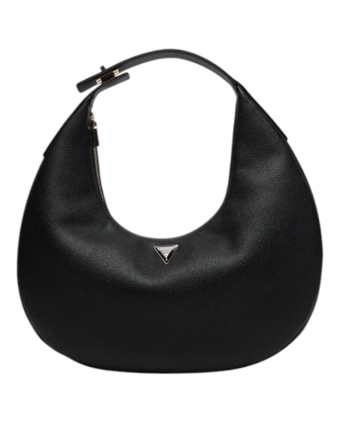 Borsa Guess Donna Hobo Evie Leather Black