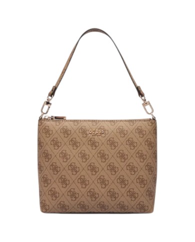 Borsa Guess Donna Meridian II 4G Logo Secchiello Leather Latte Beige
