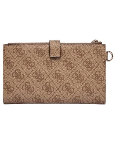 Portafoglio Donna Guess Laurel II Slg 4G Logo Leather Latte Beige