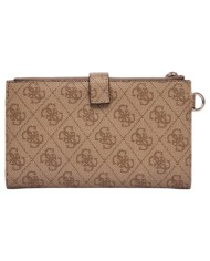 Portafoglio Donna Guess Laurel II Slg 4G Logo Leather Latte Beige