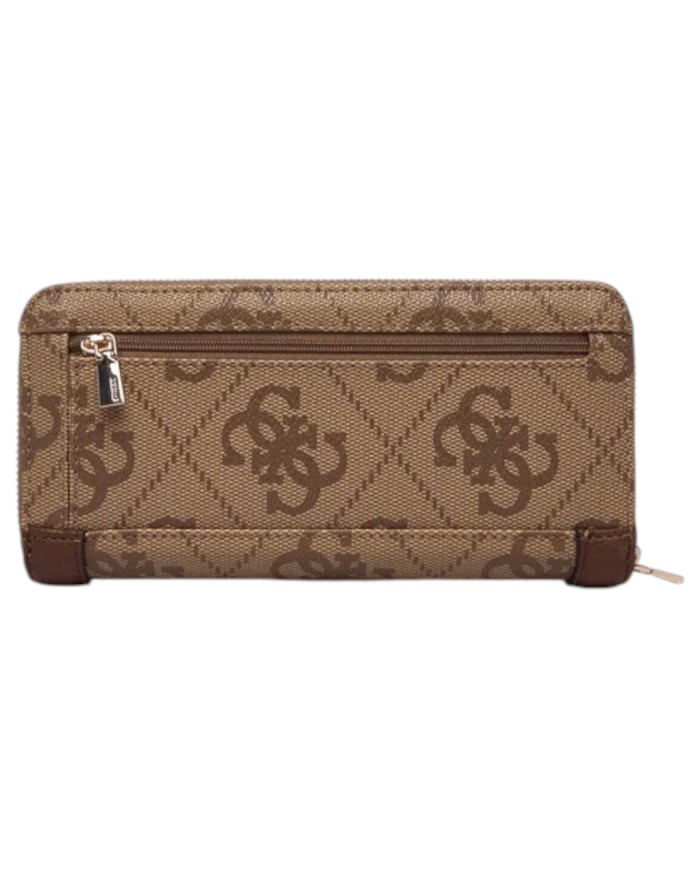 Portafoglio Donna Guess Karnilla Slg 4G Logo Leather Latte Beige