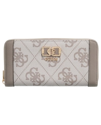Portafoglio Donna Guess Karnilla Slg 4G Logo Leather Taupe