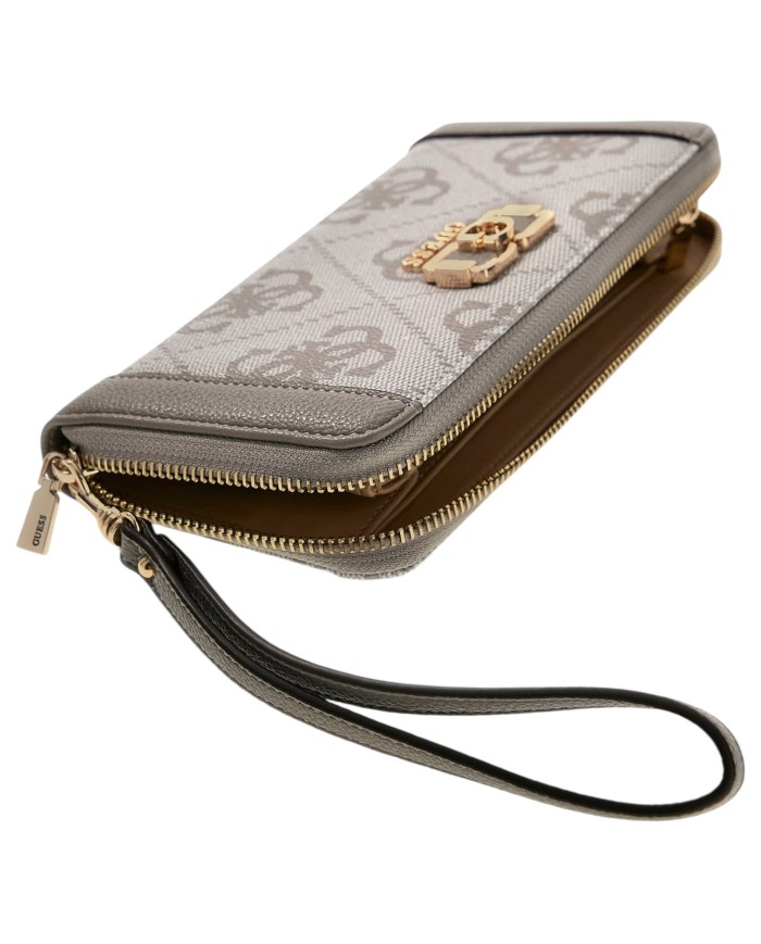 Portafoglio Donna Guess Karnilla Slg 4G Logo Leather Taupe