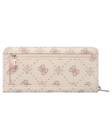 Portafoglio Donna Guess Carrie Slg 4G Logo Leather Vanilla Cream