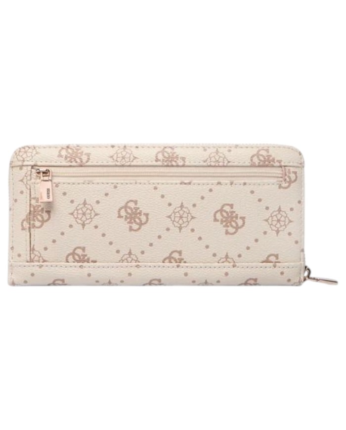 Portafoglio Donna Guess Carrie Slg 4G Logo Leather Vanilla Cream