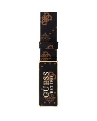 Cintura Donna Guess Silia 4G Logo Peony Leather Brown