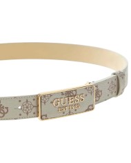 Cintura Donna Guess Silia 4G Logo Peony Leather Vanilla Cream
