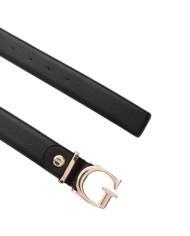 Cintura Donna Guess Sally G Logo Leather Black