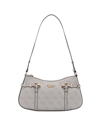 Tracolla Donna Guess Carrie 4G Logo Leather Bone White