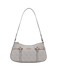 Tracolla Donna Guess Carrie 4G Logo Leather Bone White