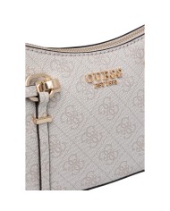 Tracolla Donna Guess Carrie 4G Logo Leather Bone White
