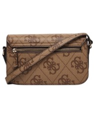 Tracolla Donna Guess Janie 4G Maxi Logo Leather Latte Beige