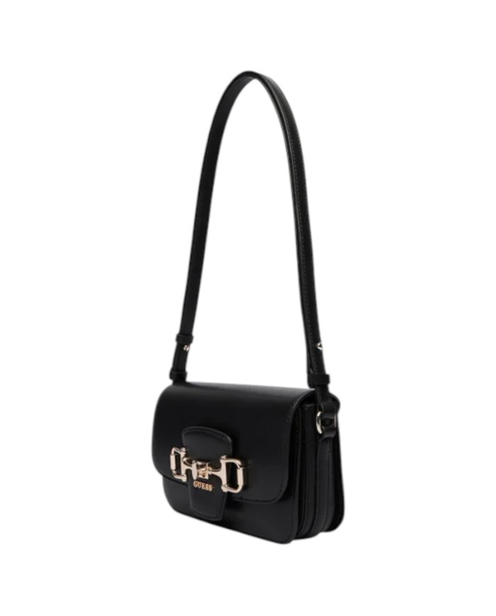 Tracolla Donna Guess Janie Leather Black
