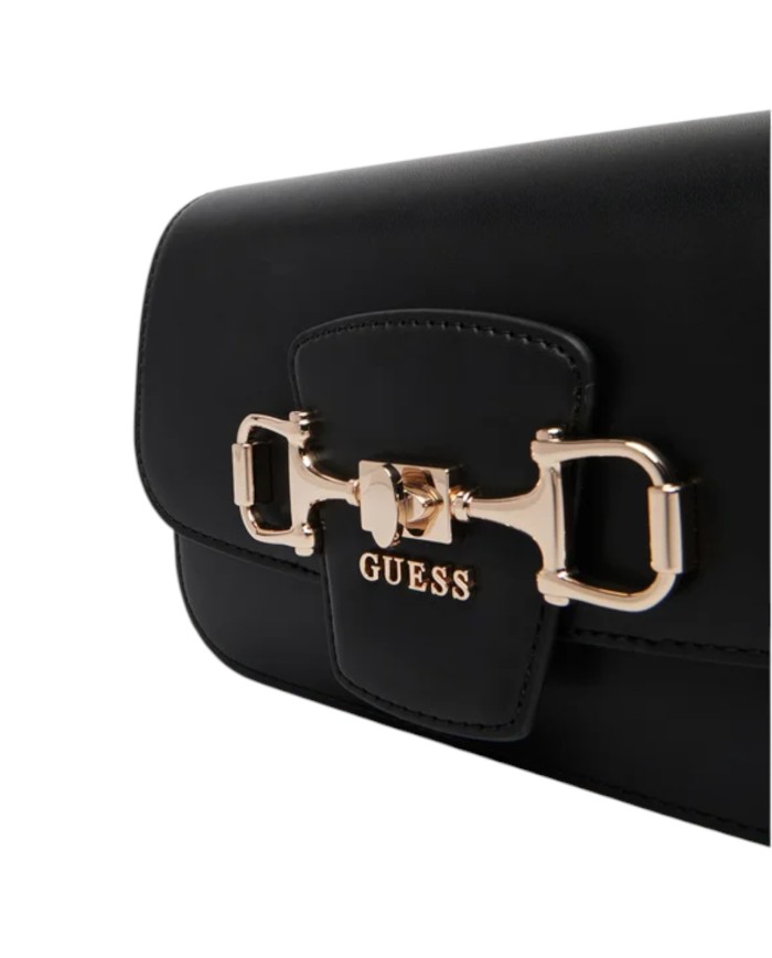 Tracolla Donna Guess Janie Leather Black