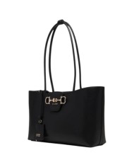 Borsa Donna Guess Shopper Janie Con Tracolla Leather Black