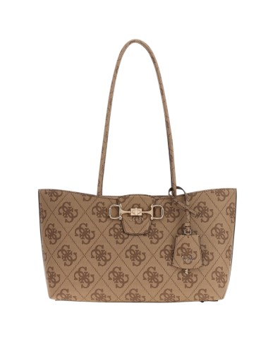 Borsa Donna Guess Janie 4G Logo Con Tracolla Leather Latte Beige