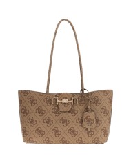 Borsa Donna Guess Janie 4G Logo Con Tracolla Leather Latte Beige