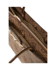 Borsa Donna Guess Janie 4G Logo Con Tracolla Leather Latte Beige
