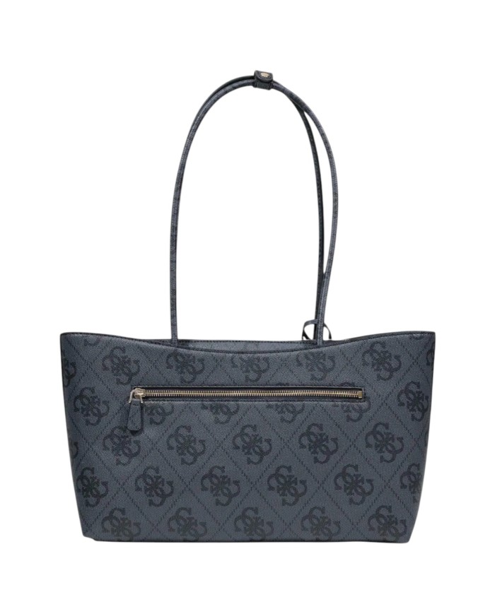 Borsa Donna Guess Janie 4G Logo Con Tracolla Leather Coal Black