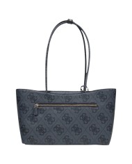 Borsa Donna Guess Janie 4G Logo Con Tracolla Leather Coal Black