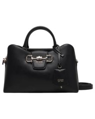 Borsa A Mano Donna Guess Janie Con Tracolla Leather Black