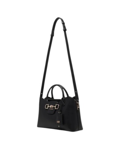 Borsa A Mano Donna Guess Janie Con Tracolla Leather Black