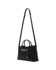 Borsa A Mano Donna Guess Janie Con Tracolla Leather Black