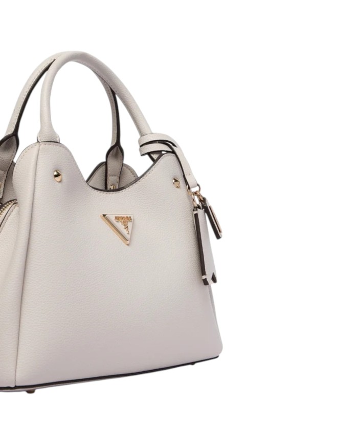 Borsa A Mano Guess Donna Meridian II Con Tracolla Leather Ivory