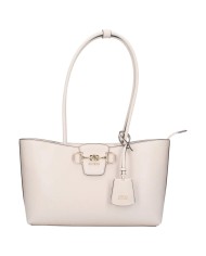 Borsa Donna Guess Shopper Janie Con Tracolla Leather Stone